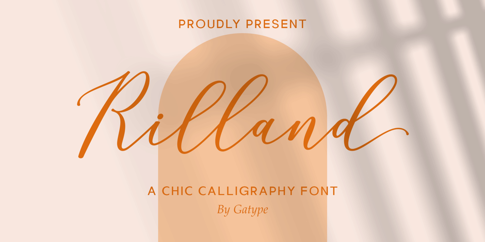 Rilland Script font