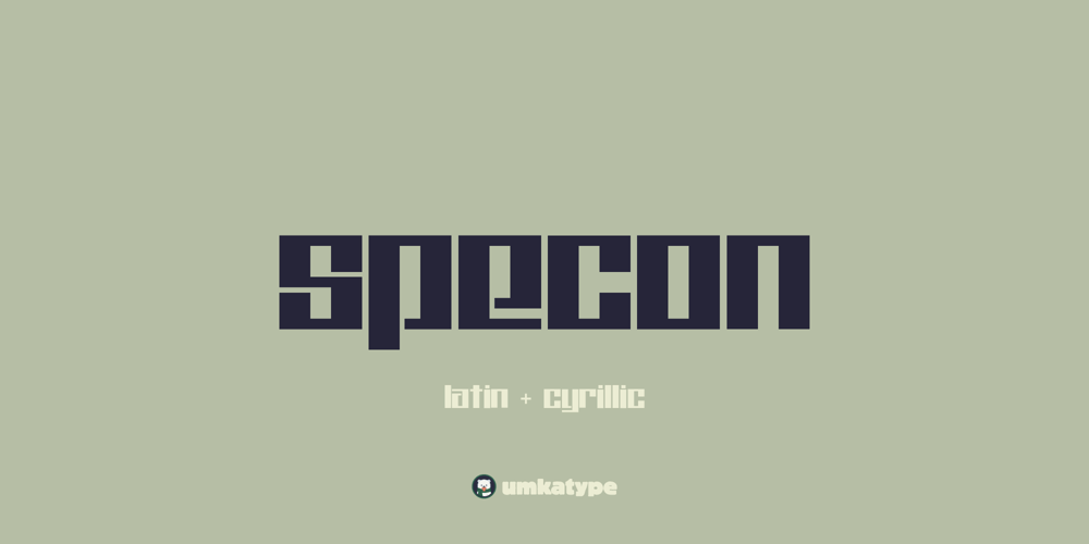 Specon font