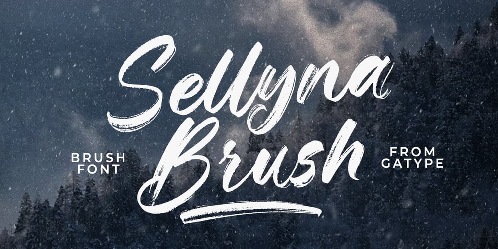 Sellyna Brush font