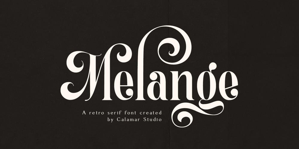 Melange font