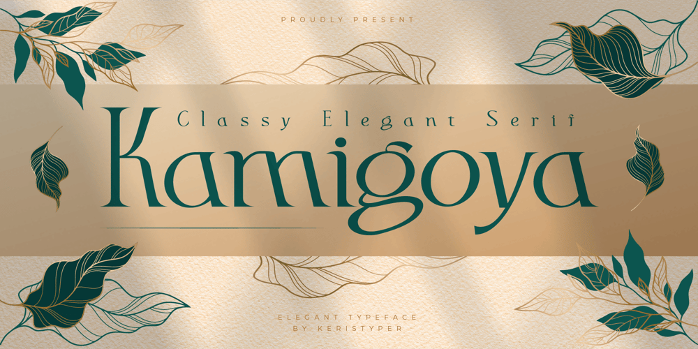 Kamigoya font