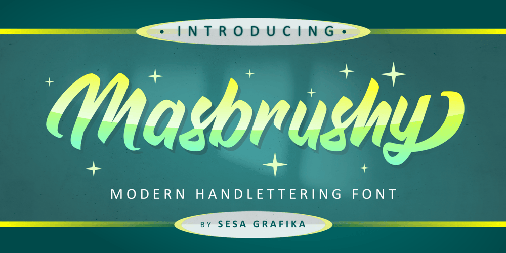 Masbrushy font