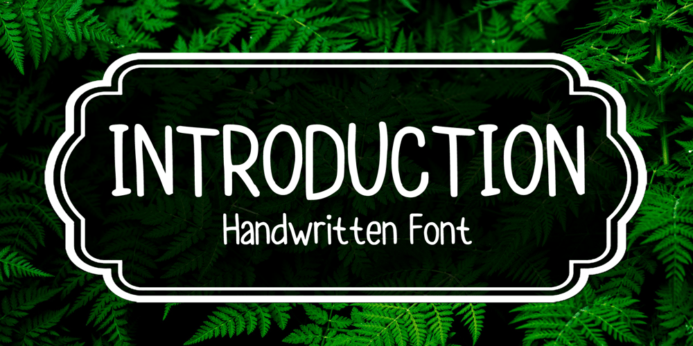 Introduction font
