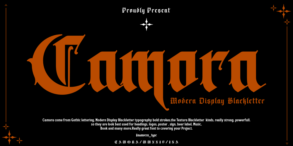 Camora font