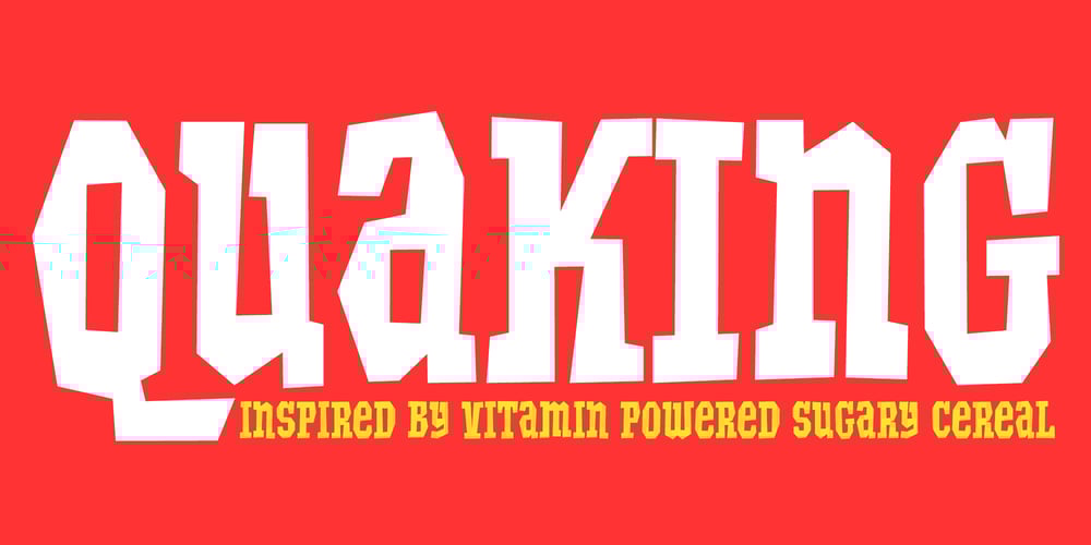 Quaking font