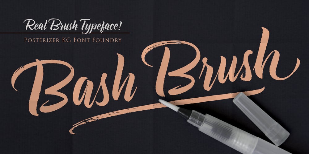 Bash Brush font