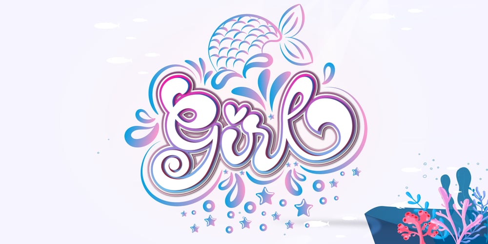 Girl Mermaid font