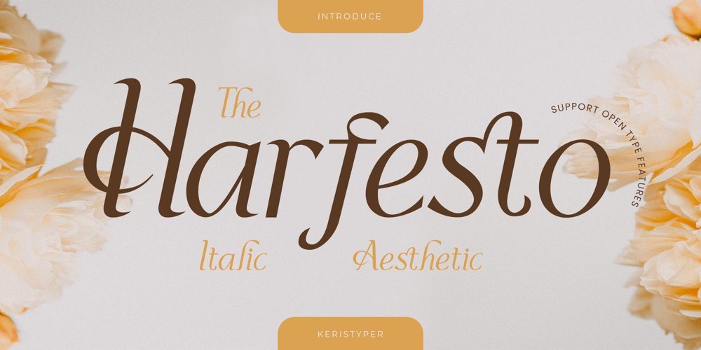 Harfesto font