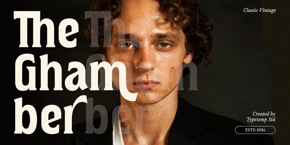 The Ghamber Italic font