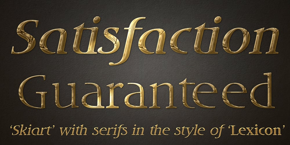 DT Skiart Lexiconic font