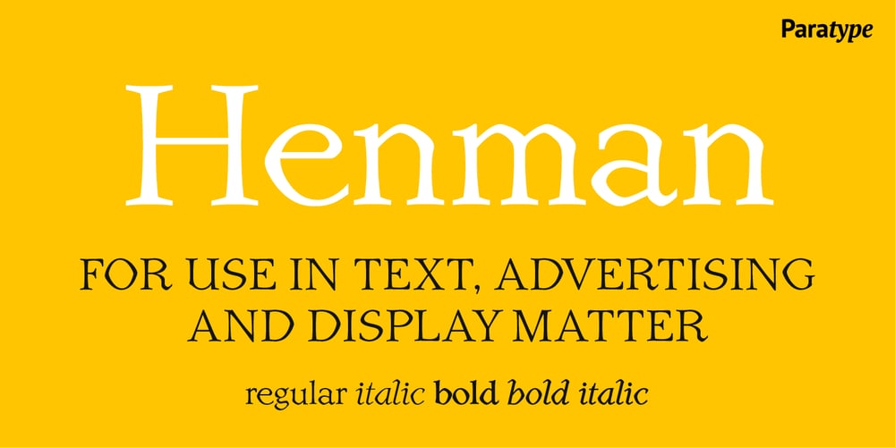 Henman font