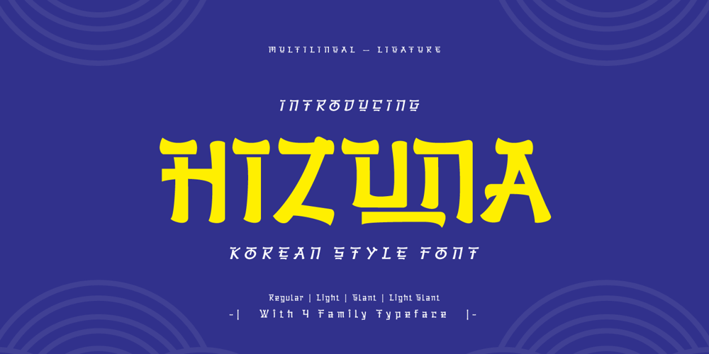 Hizuna font
