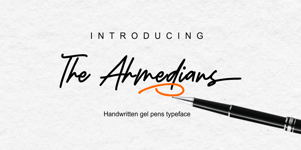The Ahmedians font