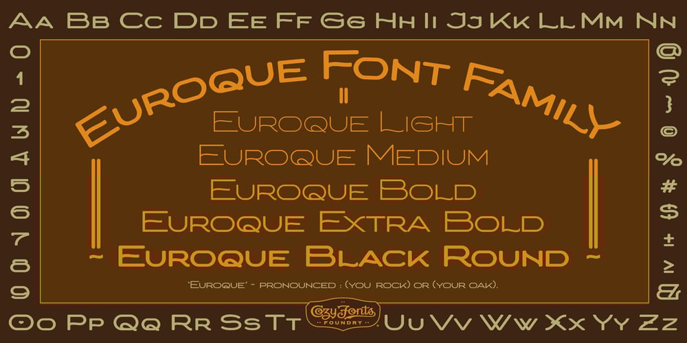 Euroque font