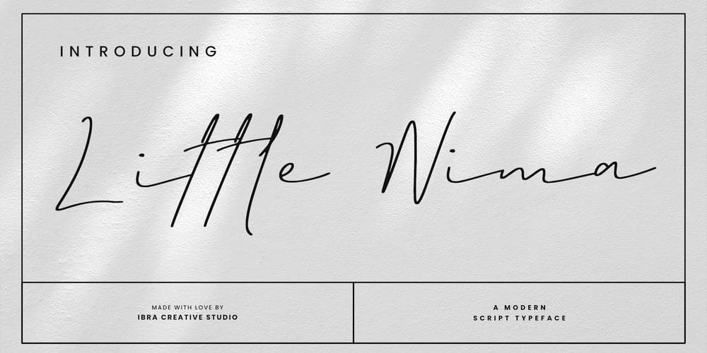 Little Nima font