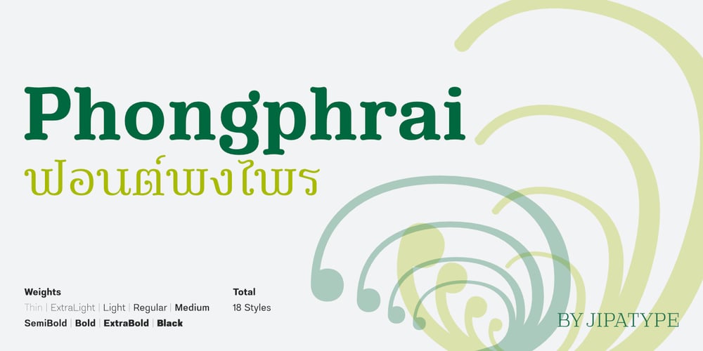 Phongphrai font
