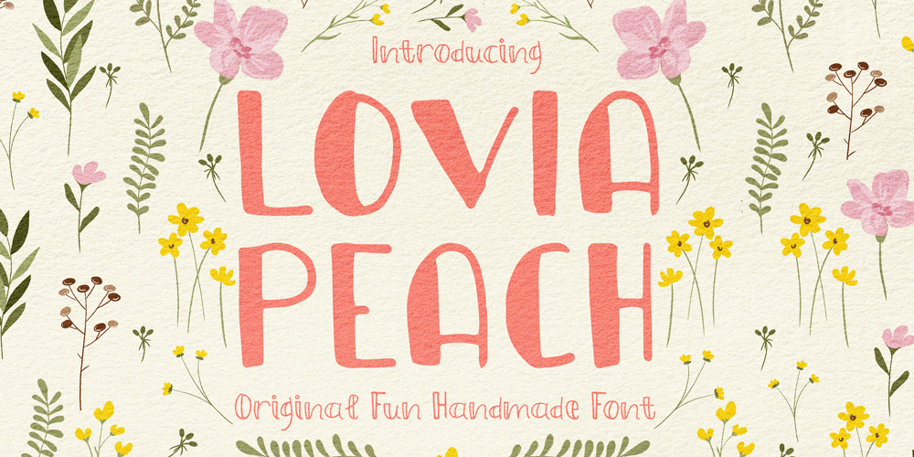 Lovia Peach font
