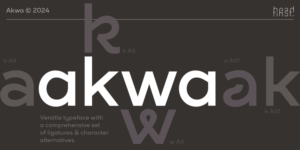 Akwa font