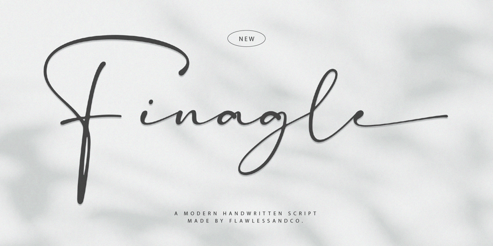 Finagle font