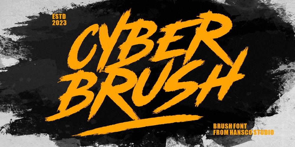 Cyber Brush font