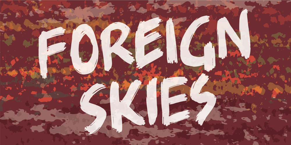 Foreign Skies font