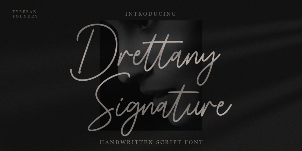 Drettany Signature font