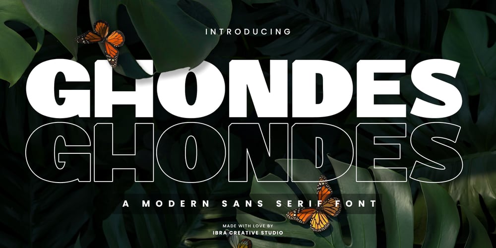 Ghondes font