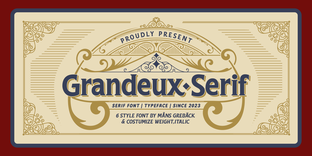 Grandeux Serif font