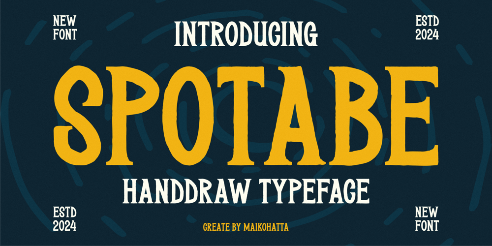 Spotable font