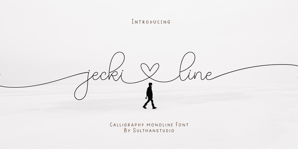 Jecki line font