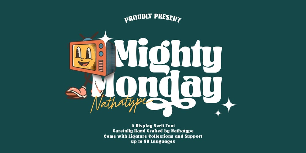 Mighty Monday font