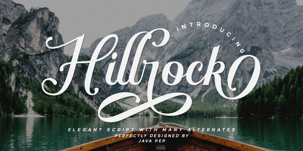 Hillrock font