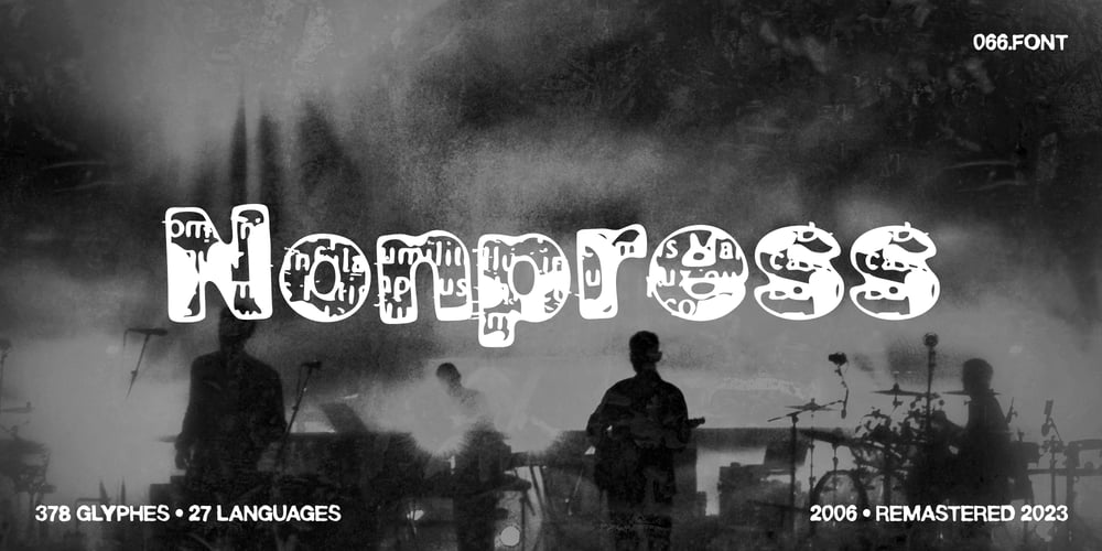 Nonpress font