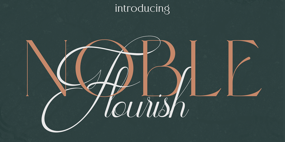 Noble Flourish font
