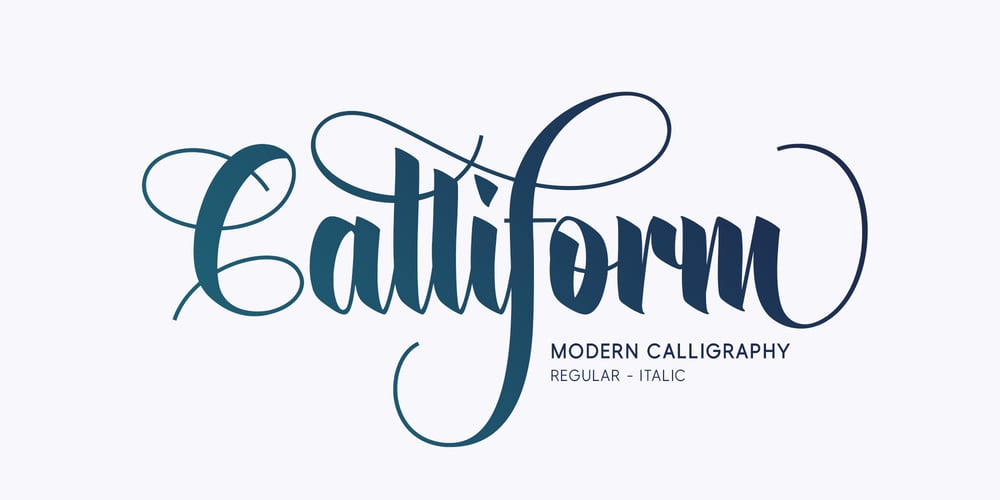 Calliform font