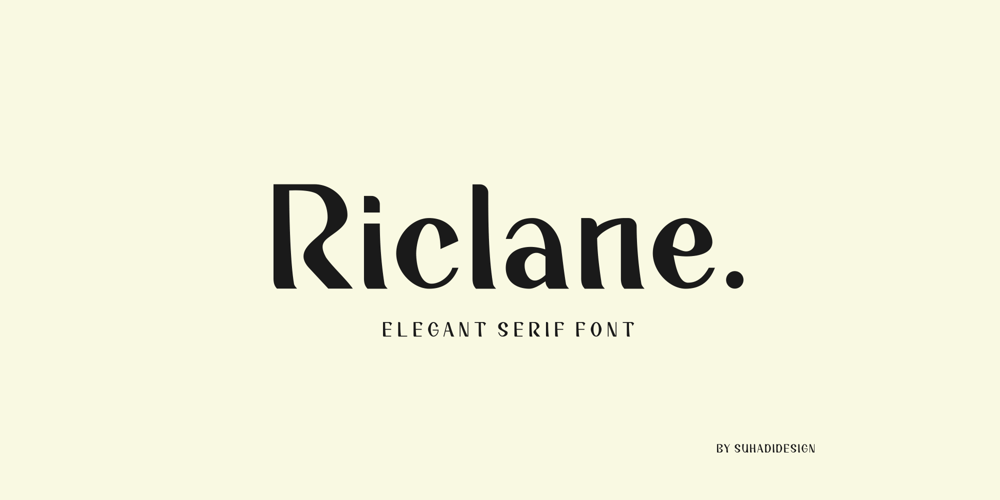 Riclane font