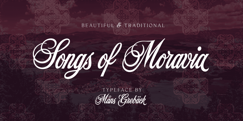 Songs of Moravia font