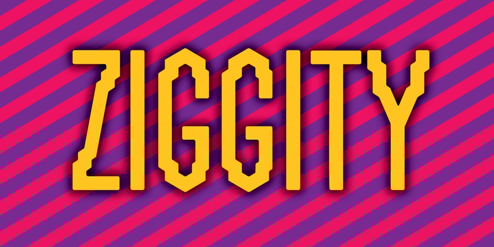 Ziggity font