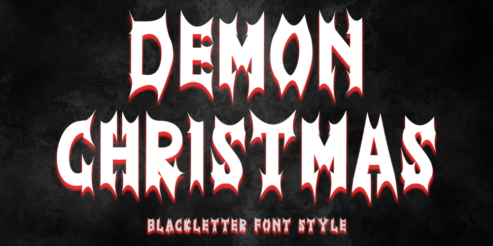 Demon Christmas font
