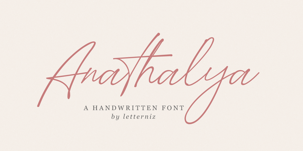 Anathalya font