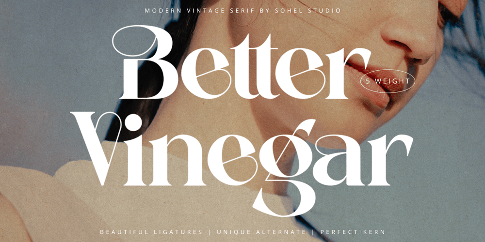 Better Vinegar font