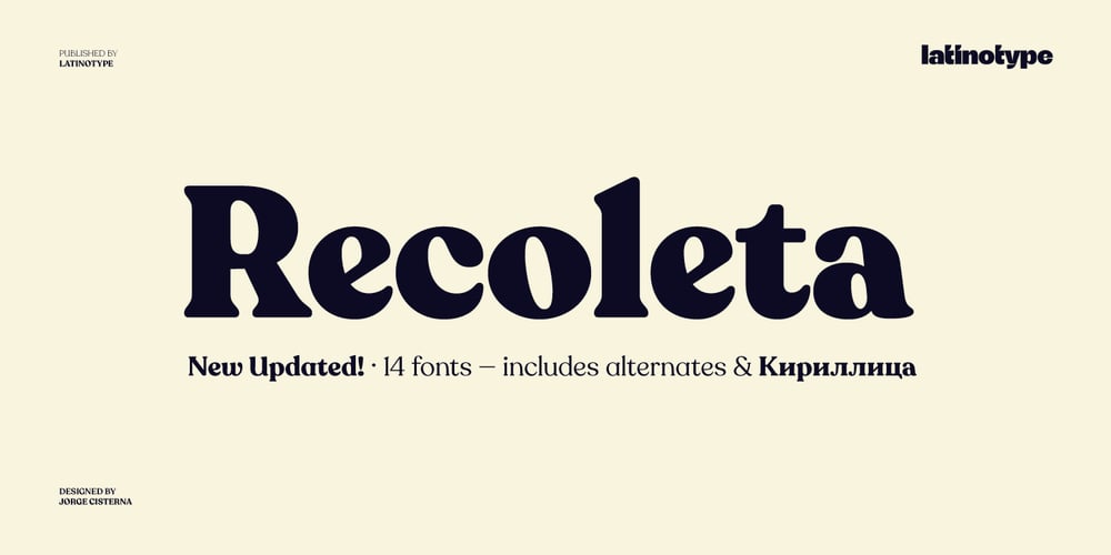 Recoleta font