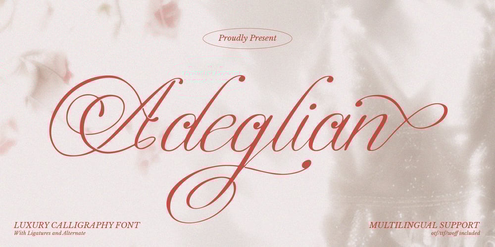 Adeglian font