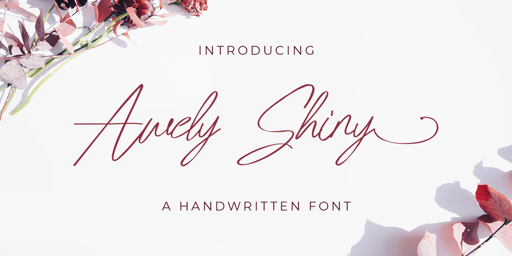 Awely Shiny font