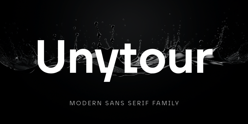 Unytour font