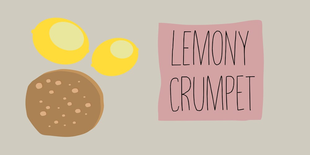Lemony Crumpet font