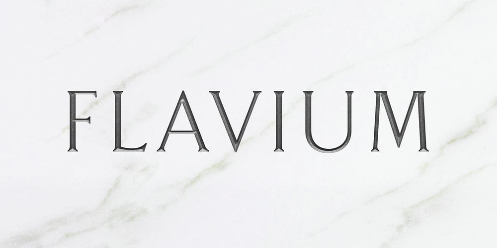 Flavium font