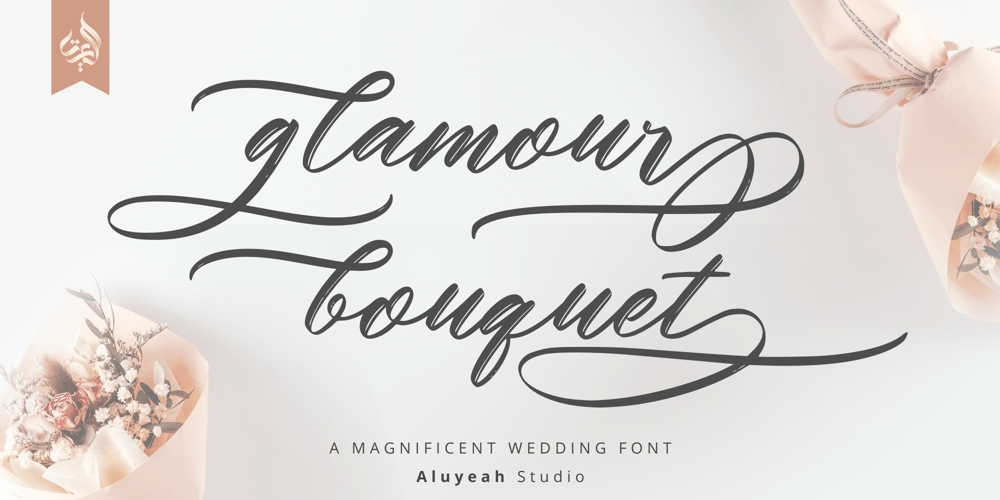 Al Glamour Bouquet font