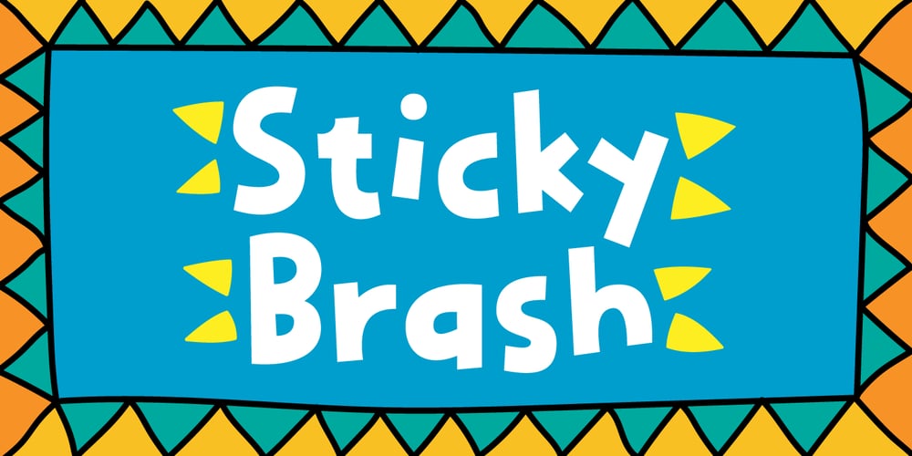 Sticky Brash font