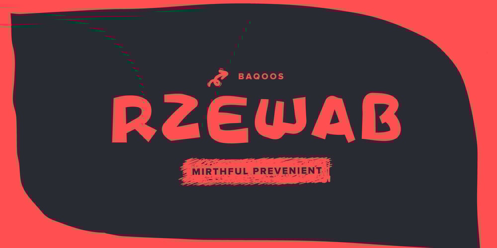 Rzewab font